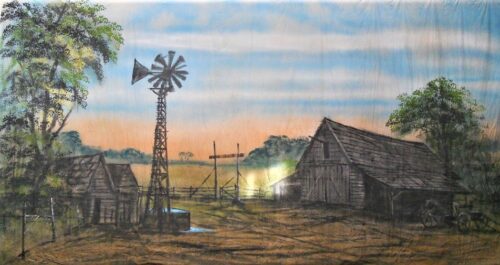 Thoroughly Theatre Tennessee Calico Theatre Backcloth is commonly used for Country, Farm Land, Annie Warbucks, Tennessee