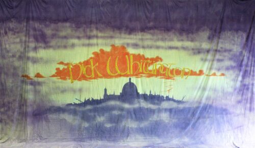 Thoroughly Theatre Dick Whittington Showcloth Canvas Theatre Backcloth is commonly used for Dick Whittington,