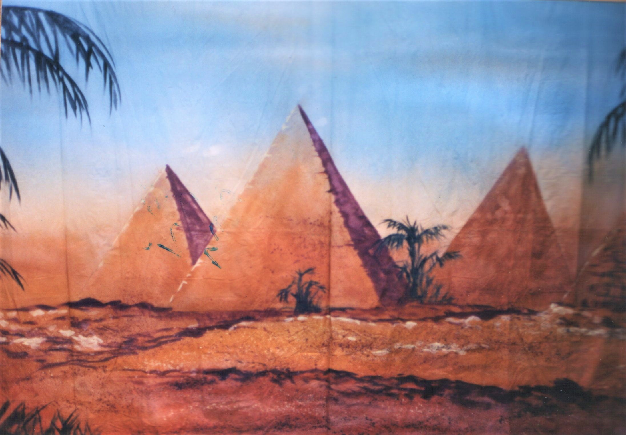 Thoroughly Theatre Desert And Pyramids Canvas Theatre Backcloth is commonly used for Pyramids, Egypt, Desert,