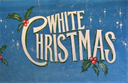 Thoroughly Theatre White Christmas Canvas Theatre Backcloth is commonly used for Christmas, White Christmas, holly