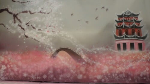 Orchard Canvas Theatre Backcloth | Thoroughly Theatre