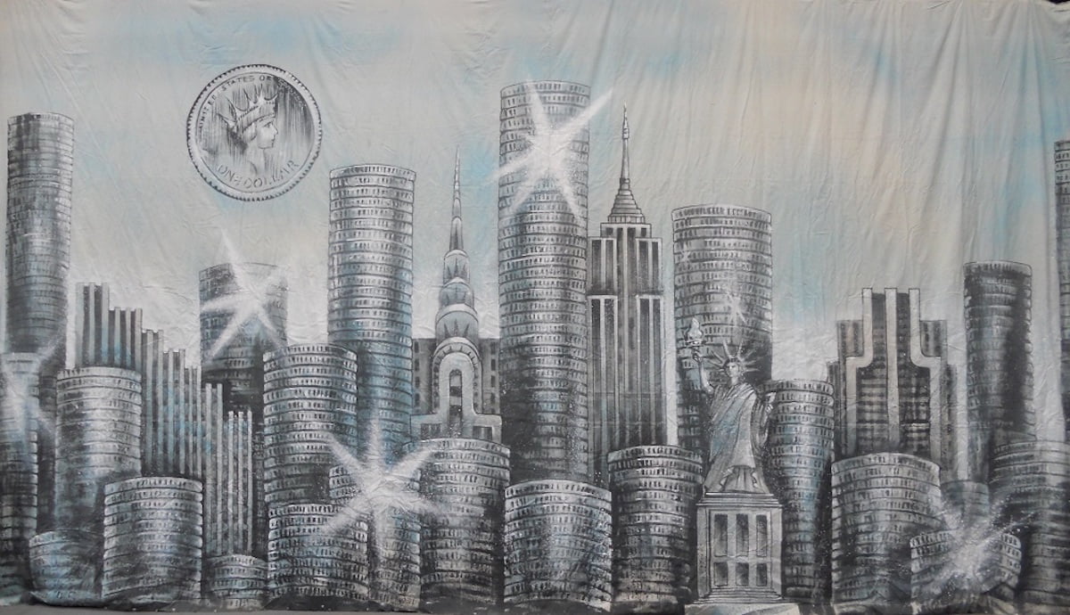 Dimes Calico Theatre Backcloth | Thoroughly Theatre