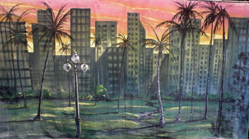 Hollywood Boulevard Calico Theatre Backcloth | Thoroughly Theatre