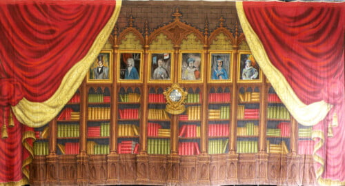 Library Calico Theatre Backcloth | Thoroughly Theatre