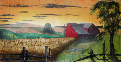 Skidmore Ranch Canvas Theatre Backcloth | Thoroughly Theatre