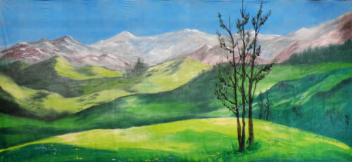 Mountainside Canvas Theatre Backcloth | Thoroughly Theatre