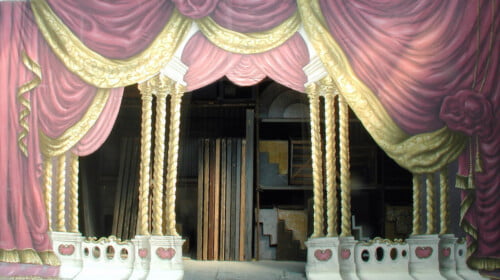 Ballroom Calico Theatre Cutcloth | Thoroughly Theatre