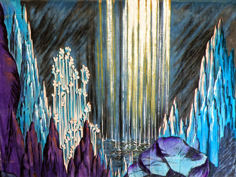 Blue Cave Calico Theatre Backcloth | Thoroughly Theatre