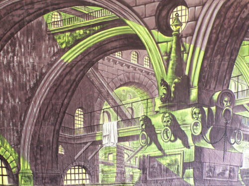 Torture Chamber Calico Theatre Backcloth | Thoroughly Theatre