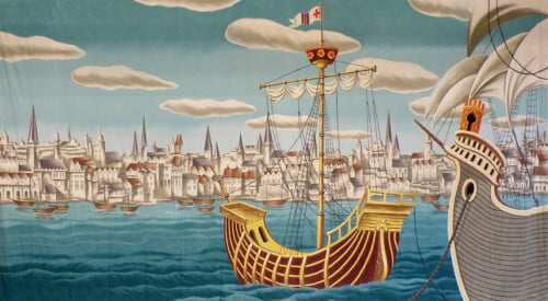 Pool Of London Calico Theatre Backcloth | Thoroughly Theatre