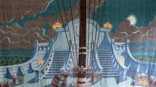 Stormy Ship Calico Theatre Backcloth | Thoroughly Theatre