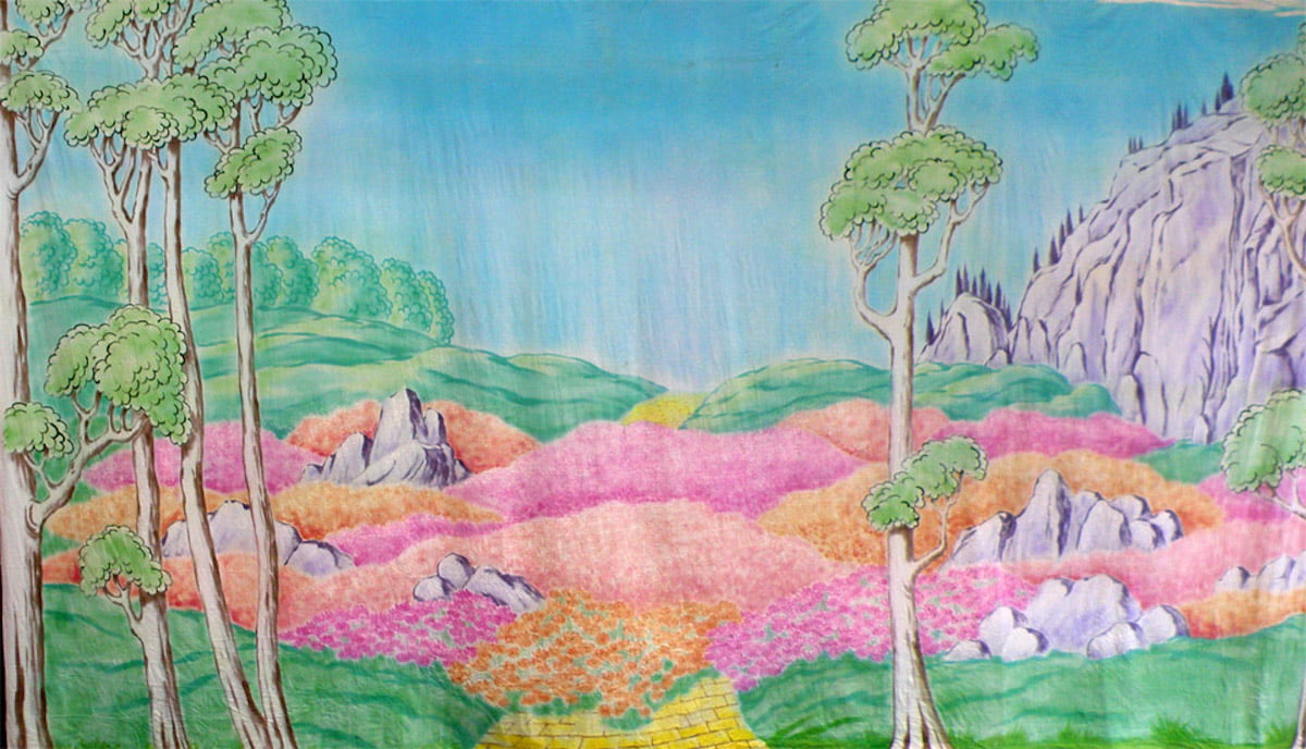 Poppy Snowscape Canvas Theatre Backcloth | Thoroughly Theatre