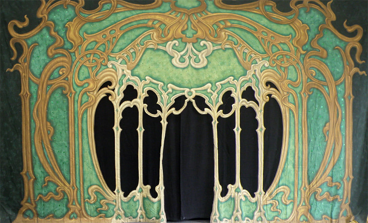 Wizards Palace Canvas Theatre Cutcloth | Thoroughly Theatre