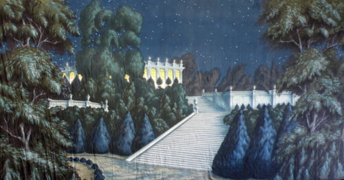 Von Trapp Villa Calico Theatre Backcloth | Thoroughly Theatre