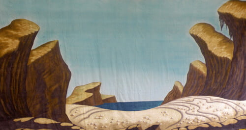Seashore Calico Theatre Backcloth | Thoroughly Theatre