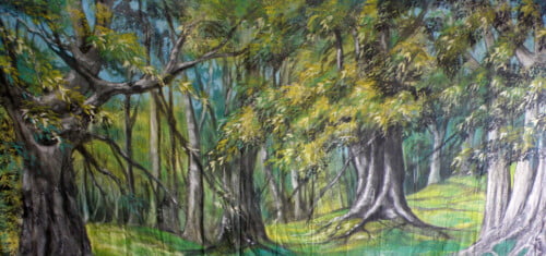 Forest Calico Theatre Backcloth | Thoroughly Theatre