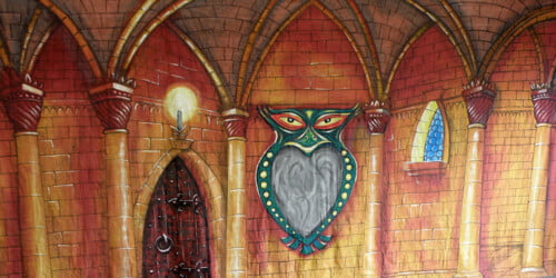 Queens Mirror Room Canvas Theatre Backcloth | Thoroughly Theatre