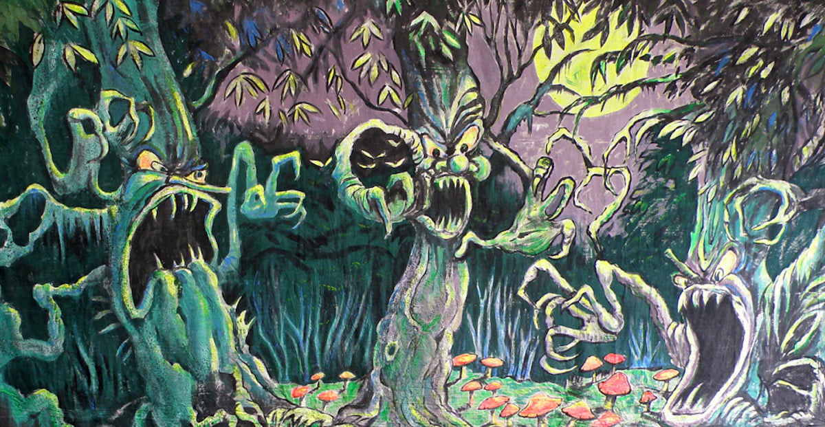 Haunted Forest Canvas Theatre Backcloth | Thoroughly Theatre