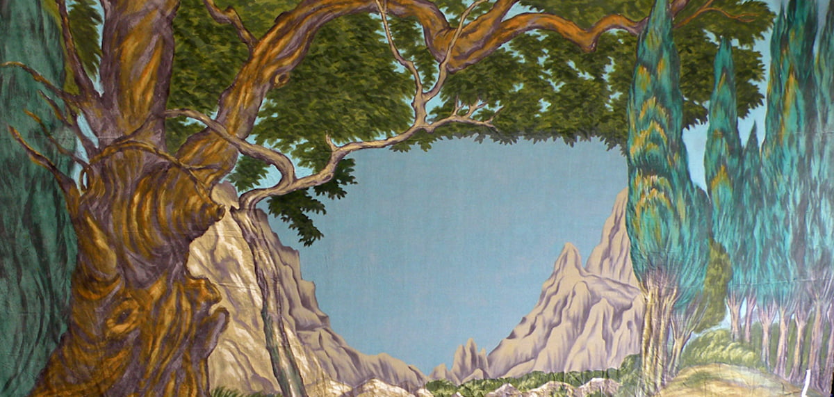 Deep Inside The Forest Gauze Panel Canvas Theatre Cutcloth | Thoroughly Theatre