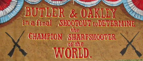 Shooting Competition Banner Canvas Theatre Backcloth | Thoroughly Theatre