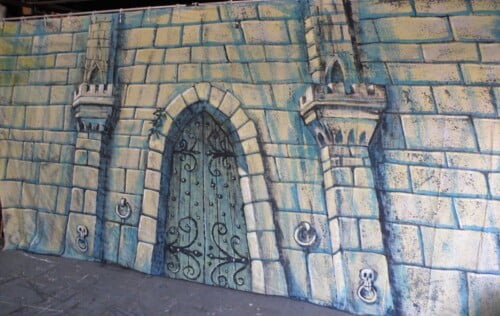 Giants Castle Gates Canvas Theatre Backcloth | Thoroughly Theatre