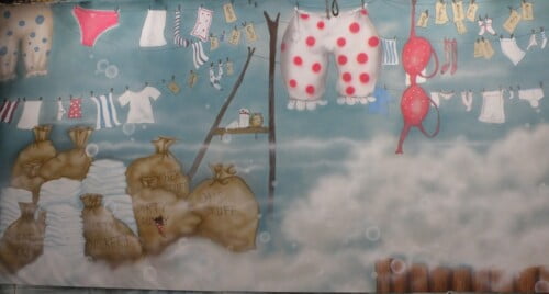 Laundry Canvas Theatre Backcloth | Thoroughly Theatre