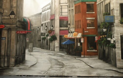 Street Canvas Theatre Backcloth | Thoroughly Theatre